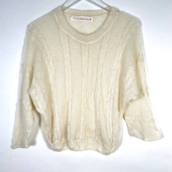Ivana Helsinki Pullover Sweater XS/S Dolman Sleeve Mohair Fine Merino Wool - Picture 1 of 8